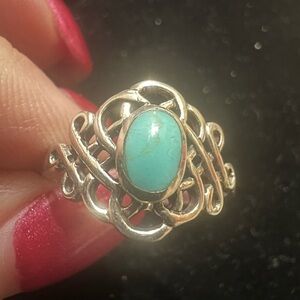 925 STERLING Silver Turquoise Ring